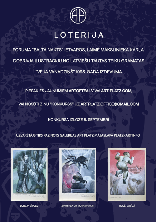 Izmato iespēju savā īpašumā iegūt mākslas darbu!