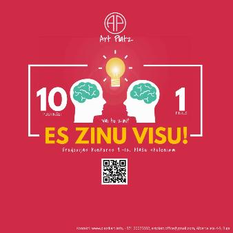 Erudīcijas konkursa “Es zinu visu!” fināls strauji tuvojas - 28.07.2021.